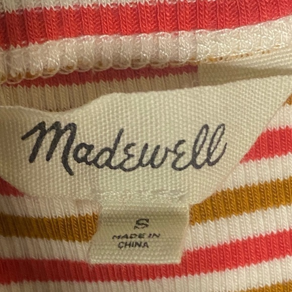 Madewell Swingy Tee A-Line Dress in Stripe Women’s Size Small - Picture 7 of 8